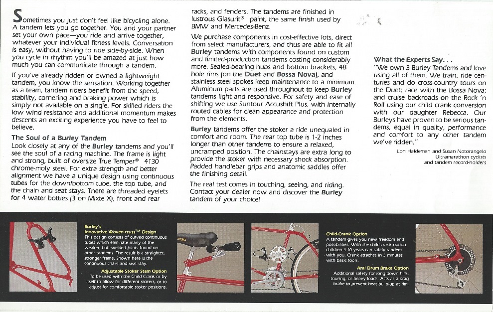 Burley Tandem Catalog