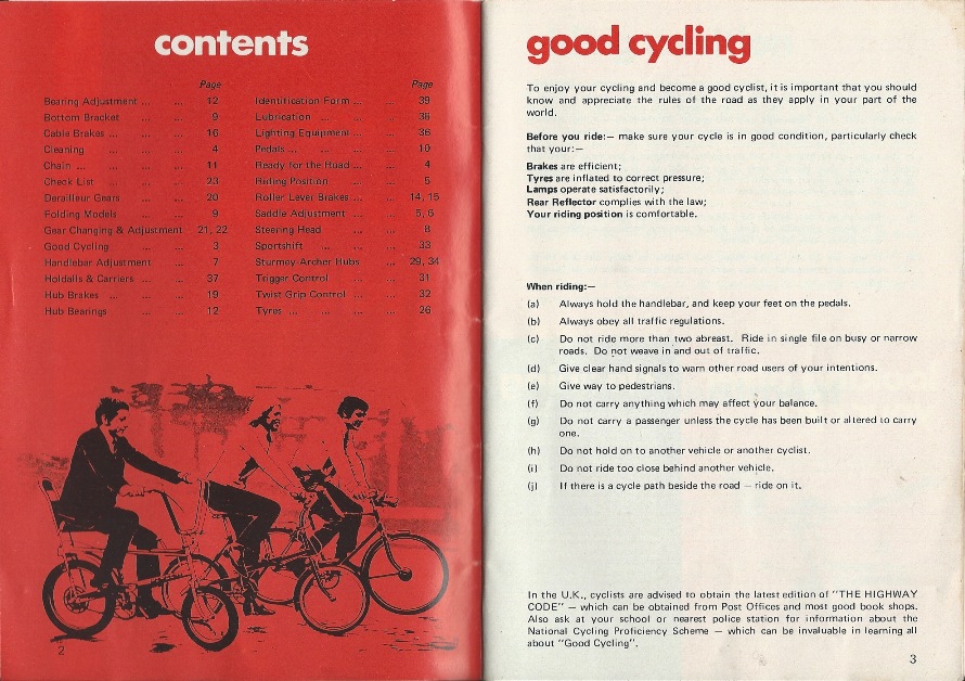 Care for your cycle: Raleigh cycle owner's handbook