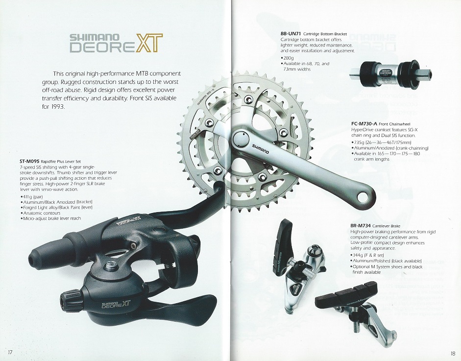 93 Shimano Bicycle System Components