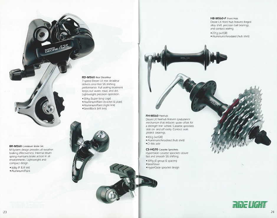 93 Shimano Bicycle System Components