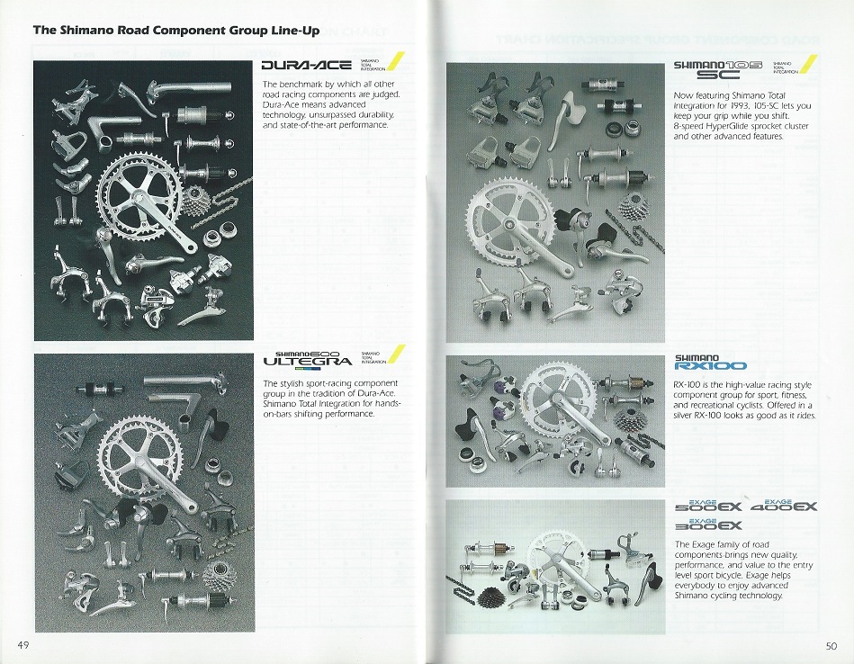 93 Shimano Bicycle System Components