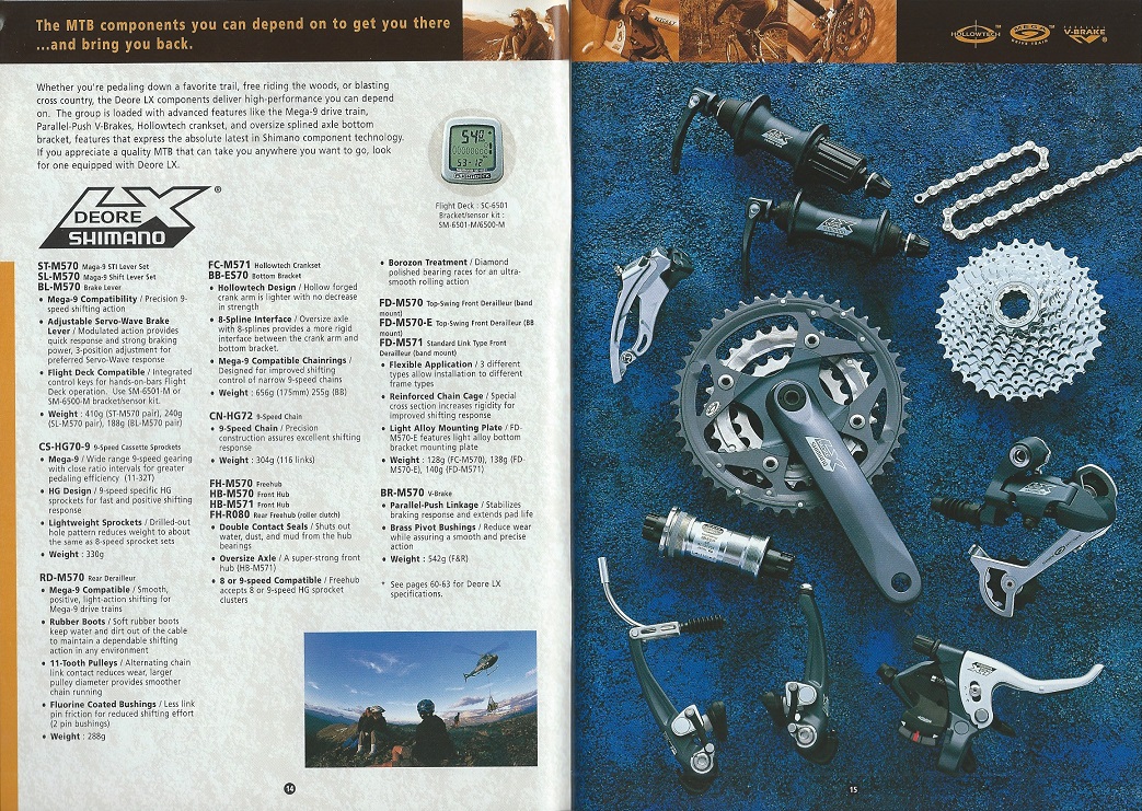 2001 Shimano Bicycle Components