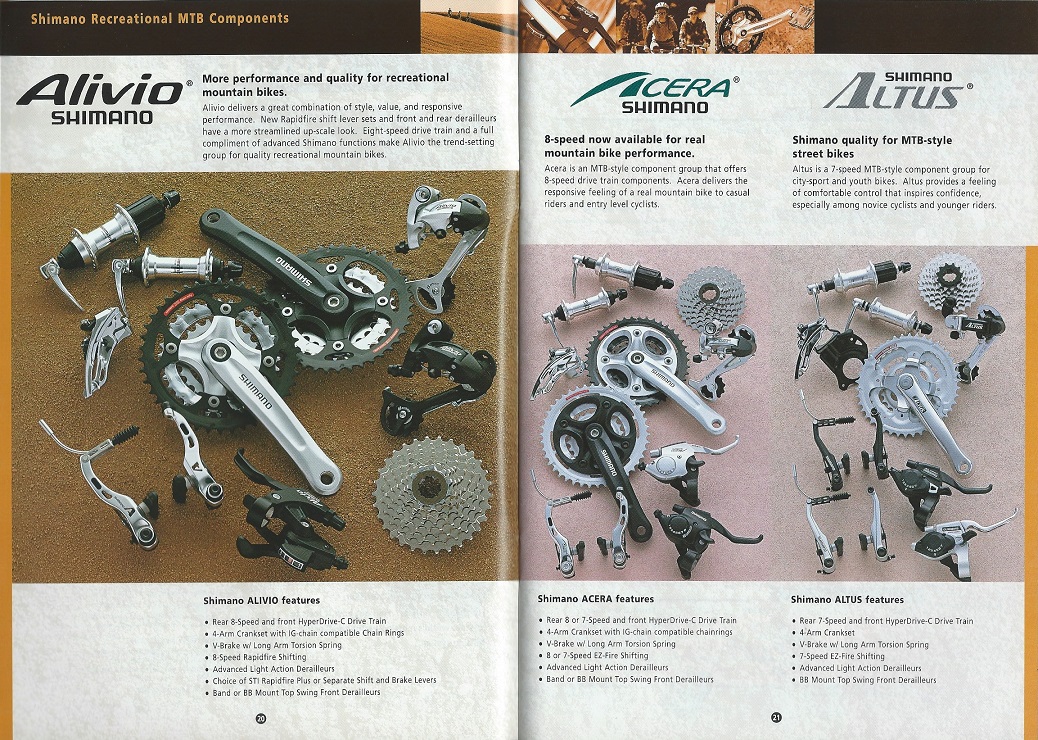 2001 Shimano Bicycle Components