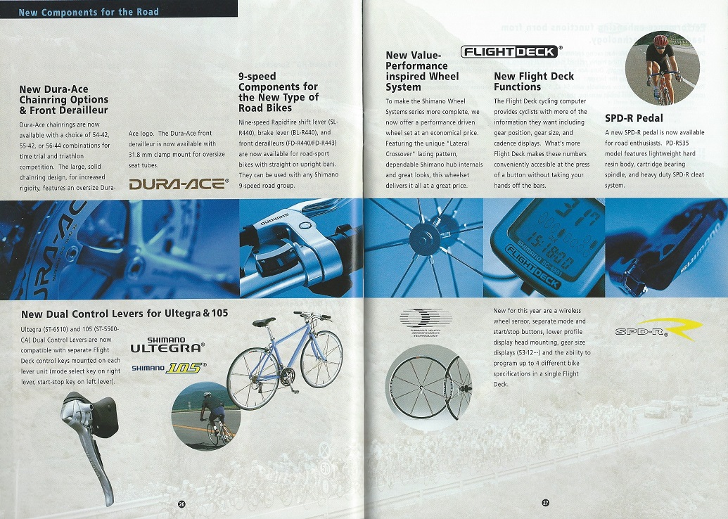 2001 Shimano Bicycle Components