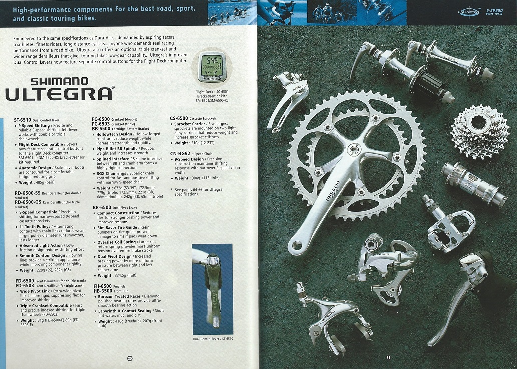 2001 Shimano Bicycle Components