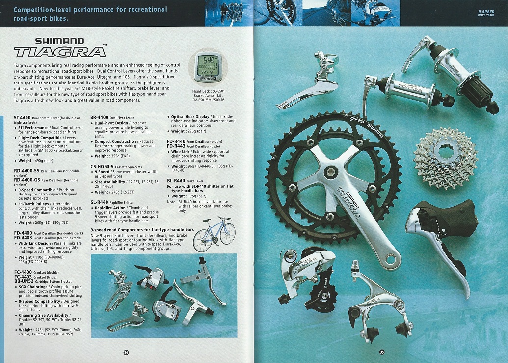 2001 Shimano Bicycle Components