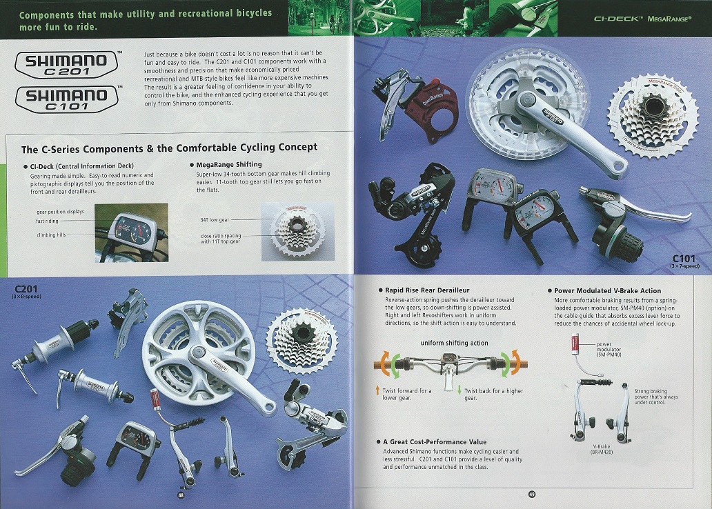 2001 Shimano Bicycle Components